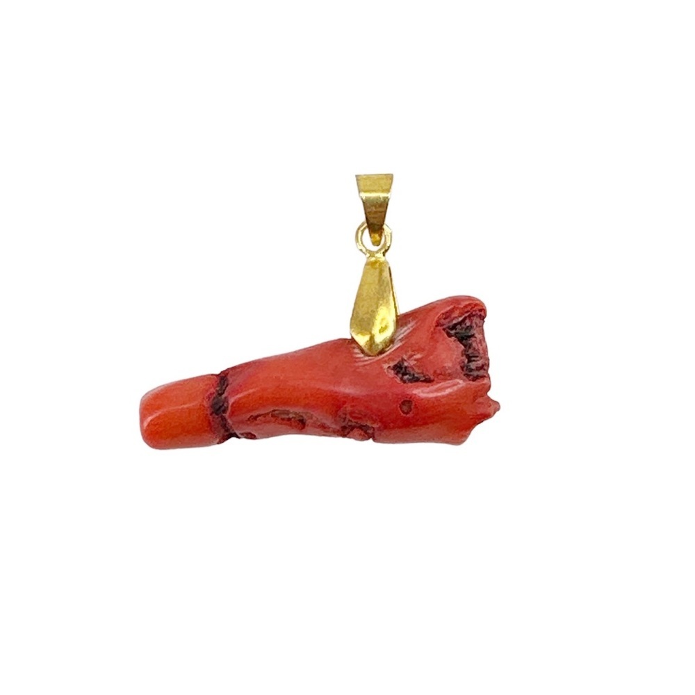 Vintage Coral Natural Organic Gemstone Pendent - Picture 1 of 6
